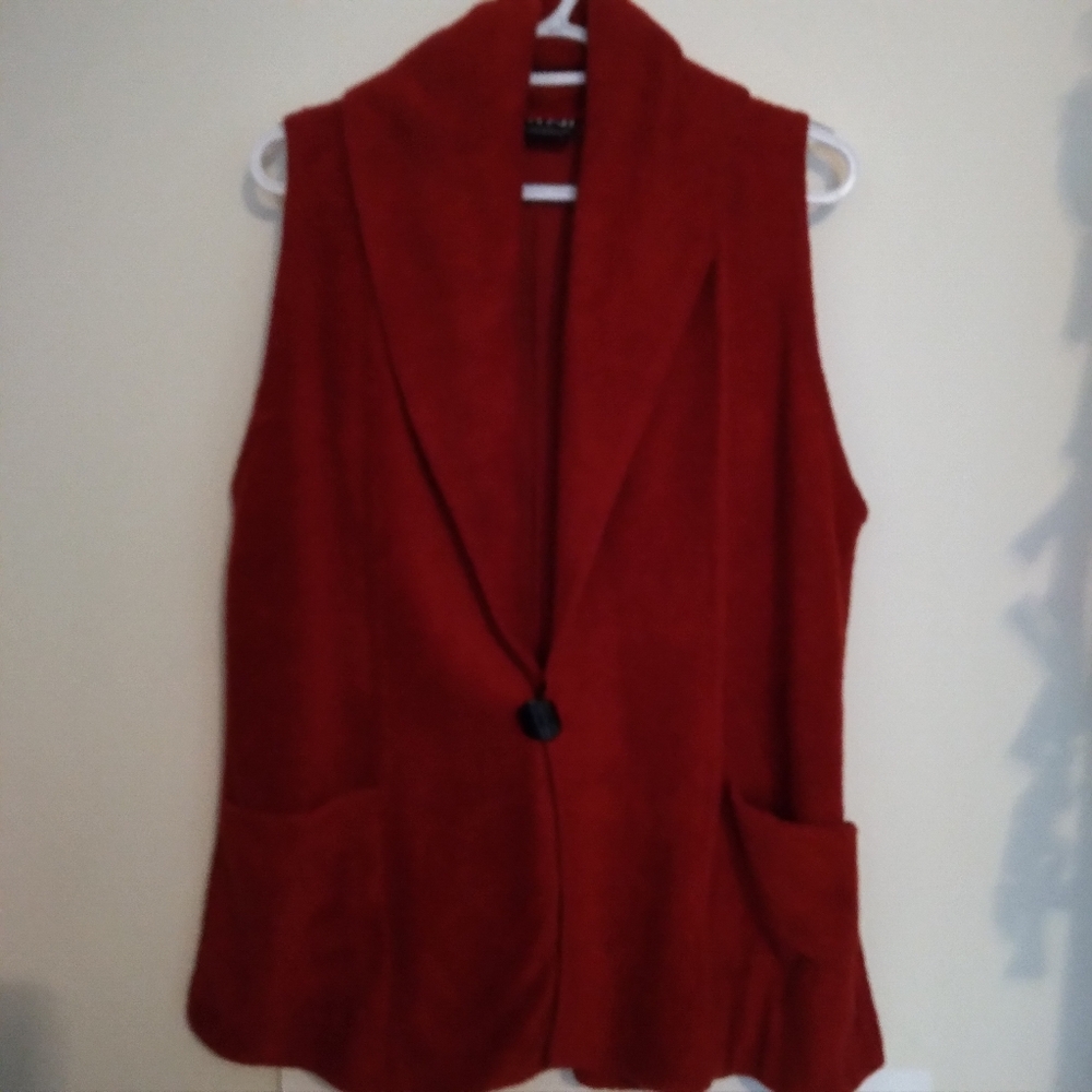 AHNI Red Fleece Like Vest